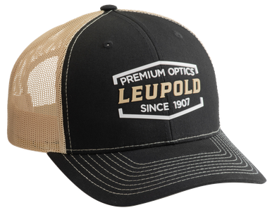 Leupold Premium Optics, Leu 179860 Premium Optics Trckr Hat Blk/vegas Gld
