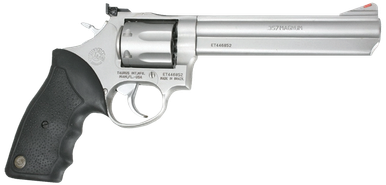 Taurus 2-660069 66 Standard 357 Mag 7rd 6" Matte Stainless Steel Black Rubber Grip