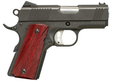 Fusion Precision 1911BANTAMR45 Freedom Bantam-R 45 ACP 3" 8+1 Black Steel Frame & Slide Red Cocobolo Grip