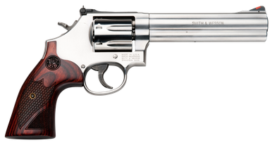 Smith & Wesson 686 Plus Deluxe 357 Magnum 6" 7rd Stainless Steel Textured Wood Grip 150712