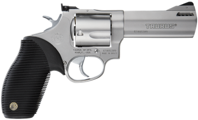 Taurus Tracker Model 44 44-Remington Magnum 4" 5rd Matte Stainless Steel Black Ribber Grip 2-440049TKR