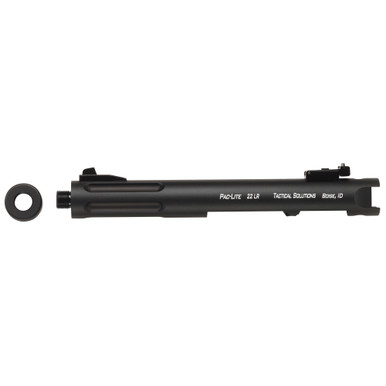 Tactical Solutions Pac-Lite .22 Long Rifle 4.5" Threaded/Fluted Barrel Ruger 22/45 and Matte Black Finish