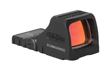 Holosun Technologies, SCS, Red Dot Sight, Non-Magnified, Green Ring & 2 MOA Dot, Matte Finish, Black, Solar with Internal Battery