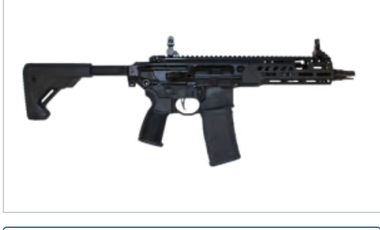 SIG SAUER MCX SPEAR-LT SBR (.300 BLK) 9" BARREL WITH SIGHTS & FOLDING TELESCOPING STOCK (BLACK) LE/MIL/FIRST RESPONDER WRMCX-300B-9B-LT-SBR