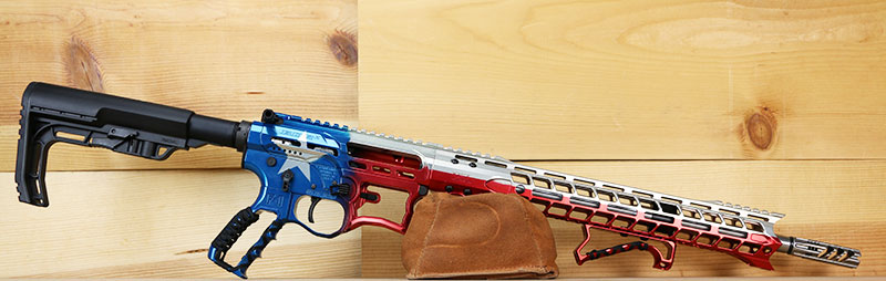 Watchtower Firearms BDRX-15 Lone Star Rifle BDRX15-556-16-LS, 5.56 NATO, 16", Texas Flag Finish, 15" X7M Handguard, 30 Rnd