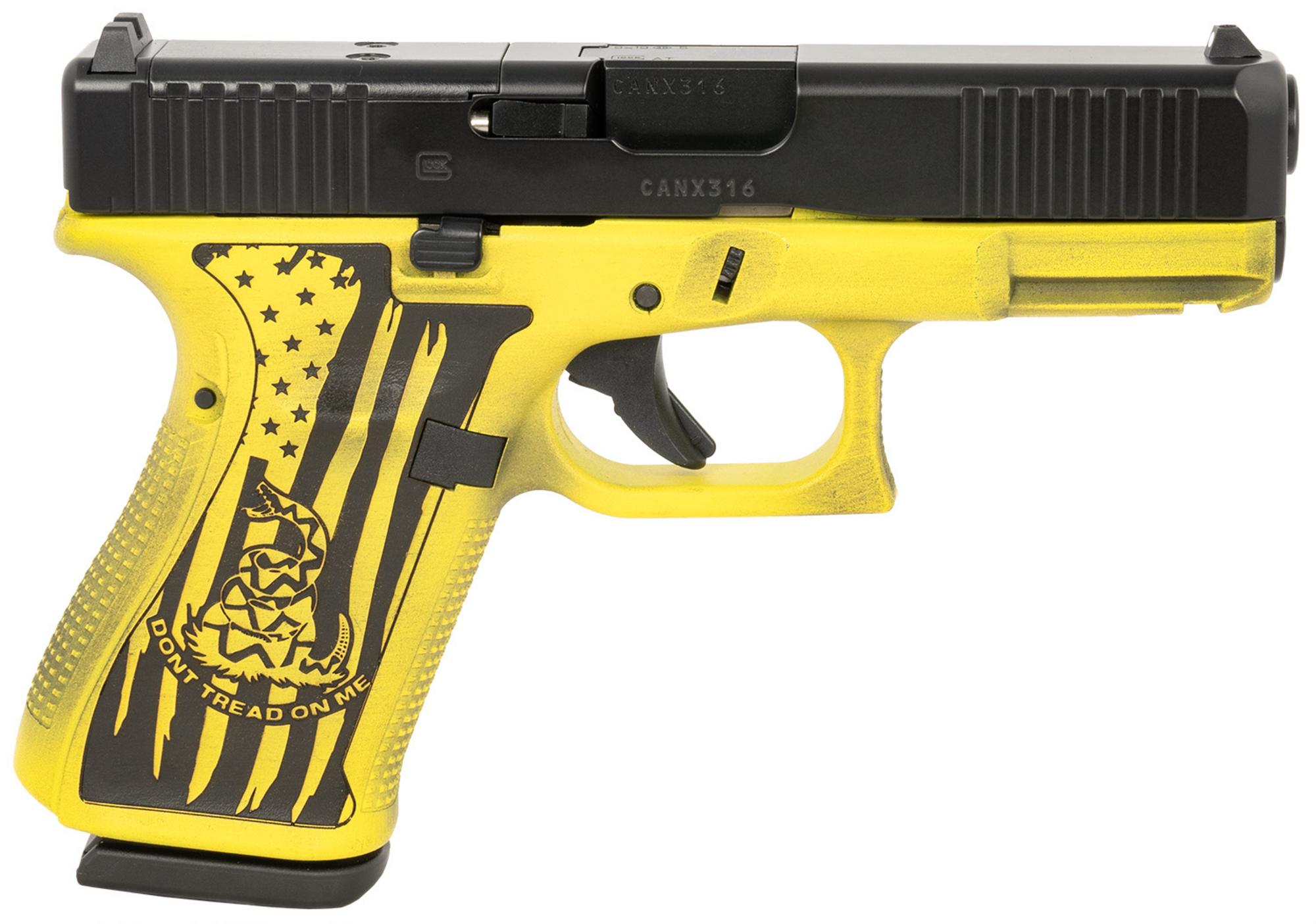 Glock 19 Gen5 PA195S204MOSGADFL, 9mm Pistol, 4.02", Gasdon Flag Grips, 15 Rds