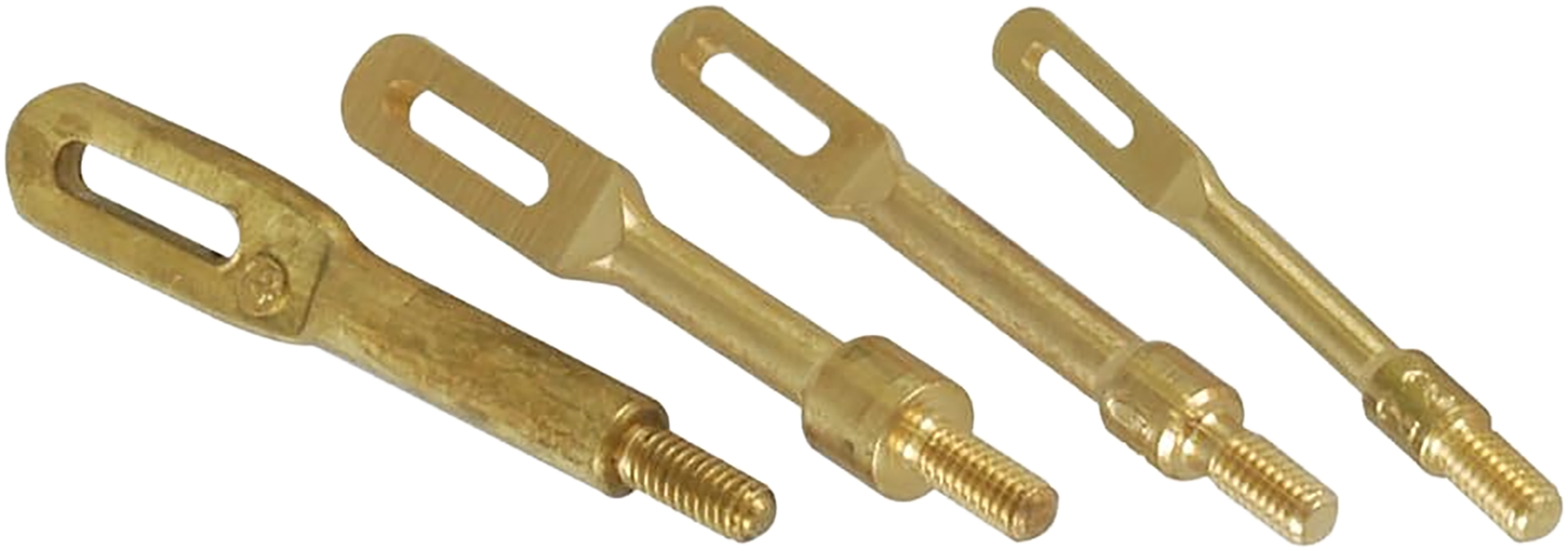 Tipton Slotted Tips .22-.45 Cal 8-32 Thread Solid Brass 4-Piece Jag Set