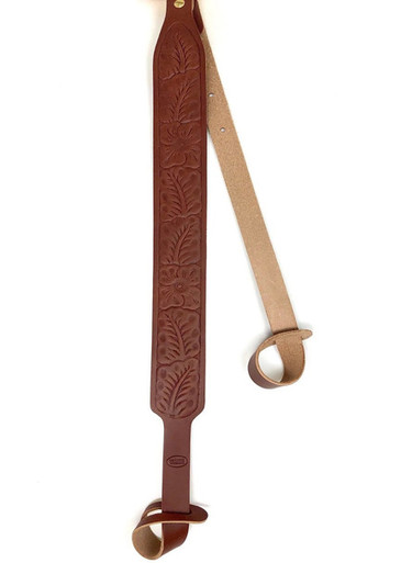 Hunter Company 065-532 Flowered Brown Leather/Suede With Flower Design, Two-Point Shotgun