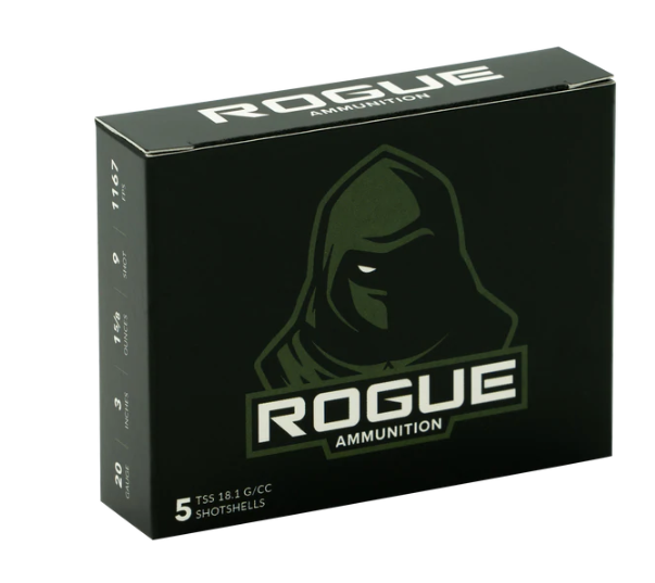 Rogue Ammunition TSS 20ga 3″ 1-5/8oz. 1167FPS #9 5rd Box #RA-TSS2031589